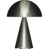 Hubsch Tischlampe Mush, dimmbar, alu / grau / zink, für Wohn- / Esszimmer, Metall, Design, Tischlampe