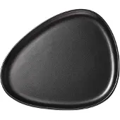 Lind DNA Teller Stoneware Dinner Plate Black