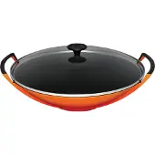 Le Creuset La Fonte Wok 36 cm emailliert, orange