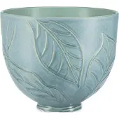 KitchenAid Rührschüssel 5KSM2CB5LB Spring Leaves Keramikschüssel 4,7L Grün-Blau