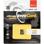 IMRO 10/8G, 8 GB, MicroSDHC, Klasse 10, Schwarz