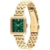 Tommy Hilfiger Uhr mit DREI-Zeiger-Quarzwerkfür Damen mit Goldfarben Edelstahlar