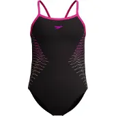 Speedo Plastisol Placement Thinstrap Muscleback Badeanzug