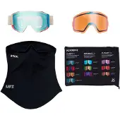Anon Sync Goggles + Bonus Lens + MFI Face Mask oat/perceive variable blue (E1R) Regular NA