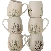 Bloomingville Bea Tasse, Multipack, Natur, Steingut 6 Stk.