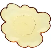 Marimekko - Unikko Glasteller, 20 cm, amber