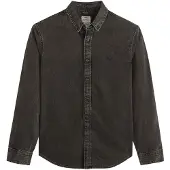 Levi's für Herren. A7210-0038 Authentic Button Down Hemd schwarz (M), Lässig, Baumwolle, Langarm