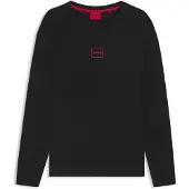HUGO Longsleeve 50525229 Schwarz Regular Fit