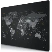 Titanwolf Gaming Mauspad, XXXL Speed Mausmatte, Mousepad 1200 x 800 mm, Geschwindigkeit & Präzision, Weltkarte