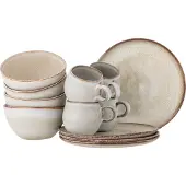Bloomingville Sandrine Frühstücksteller-set | Natursteingut | 82068731