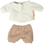 Miniland Winter-t-shirt Und Hose Für Puppe 21 Cm Beige Beige One Size