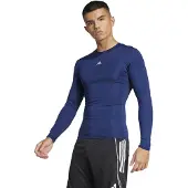 Adidas Herren Langarmshirt Techfit LS TEE M JP2927 M - team navy blue 2 - M