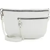 Tamaris Gürteltasche "Gürteltasche TAS Nele", Damen, Gr. B/H/T: 23cm x 20cm x 7cm 0, weiß (weiß 300), Polyester, Taschen Gürteltasche