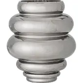 Bloomingville Zorya Vase Silver - , Metallisch, für Wohnzimmer, Glas