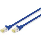 Digitus CAT 6A S/FTP Patchkabel, 10 m, Cat6a, S/FTP (S-STP), RJ-45, RJ-45, Blau