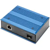 Digitus 10/100/1000Base-TX (PoE) to 1000Base-FX Industrial Media Converter