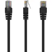 Gembird Patch Cord Cat.5e UTP 10m, 10 m, Cat5e, U/UTP (UTP), RJ-45, RJ-45, Schwarz