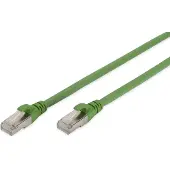Digitus CAT 6A S/FTP Patchkabel, PUR (TPU), 5 m, Cat6a, S/FTP (S-STP), RJ-45, RJ-45, Grün