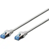 Digitus CAT 5e SF/UTP Patchkabel, 10 m, Cat5e, SF/UTP (S-FTP), RJ-45, RJ-45, Grau