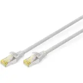 Digitus CAT 6A S/FTP Patchkabel, 15 m, Cat6a, S/FTP (S-STP), RJ-45, RJ-45, Grau