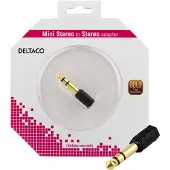 Deltaco multimediaadapter 6.3mm ha - 3.5mm stereo ho