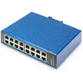 Digitus 16 Port Gigabit Ethernet Netzwerk Switch, Industrial, Unmanaged, Unmanaged, Gigabit Ethernet (10/100/1000), Vollduplex