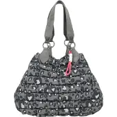 Fritzi aus Preußen Schultertasche Izzy Medium Limited Leo Bubble Shoulder Bag Soft Anthra grau