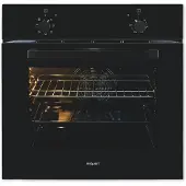 Exquisit Einbaubackofen EBE255-U-020 schwarz | Energieeffizienzklasse A | 59,0 l Garraum | Einbaubackofen 60 cm