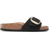 Birkenstock Madrid Big Buckle Nubuk Leather Narrow Sandalen