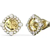 GUESS JUBE04645JWYGT-U Damen-Ohrringe Ohrstecker Tiny Dancer 4G Goldfarben
