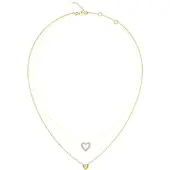GUESS Beloved Two Hearts Halskette