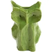 Serax Vase Owl L Midnight Creatures Green 19,5 x 19,5 x 30 cm