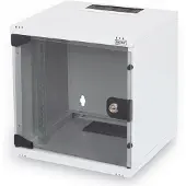 Digitus Cabinet system, 30 kg, Wandmontiertes Regal, Grau, 25,4 cm (10 Zoll), Passiv, Glas, Metall