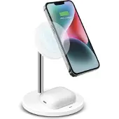 SBS Vertikale Kabellose 2-In-1-Ladestation Für Iphone, Android-Handys, Airpods, TWS-Ohrhörer