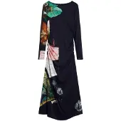 Desigual Kleid für den Alltag Fiona 25WWVW08 Schwarz Slim Fit