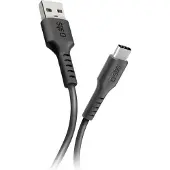 SBS TECABLEMICROC10K, 1 m, USB A, USB C, USB 2.0, 0,48 Gbit/s, Schwarz