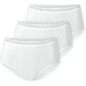 Schiesser Damen Midi-Slips, 3er Pack - 3Pack Midi, Stretch Cotton, uni