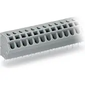 Wago 254-466 Leiterplattenklemme,2,5 mm2,Rastermaß 5/5,08 mm,grau 254466 - 15 Stück