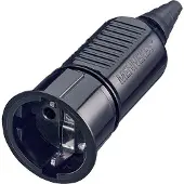 MENNEKES MEN 10756 16A2P+E 230V SCHUKO-Kupplung schwarz