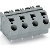 Wago 745-1407 Klemmenleiste 2 Lötstifte/Pol 7-polig Rastermaà12,5 mm grau