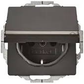 Berker Steckdose SCHUKO 47466086 anthrazit samt