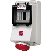 MENNEKES Wanddose, 16A4p6h400V, IP44 AM5496