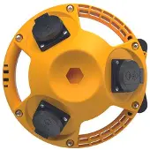 MENNEKES MEN 94351GE Steckdosen-Verteiler IP44 3Kraft 3Schuko 16A