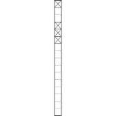 Siedle S. & Soehne Kommunikations-Stele 1,6m sil/met 1+3Mod KSF 616-1/