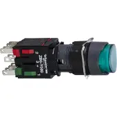 Schneider Electric 16mm Push Button Green Illum 1NO 1NC