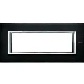 Legrand HA4806XS Abdeckrahmen AXOLUTE: 6 Module, Farbe: Anthrazit, gebürstet