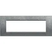 Legrand LNA4807NA Abdeckrahmen LIVINGLIGHT für Kompaktinstallation, 7-modulig, Farbe: Alu Natur