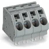 Wago 745-501/011-000 Leiterplattenklemme,16 mm2,Rastermaß 10 mm,grau 745501011000 - 50 Stück
