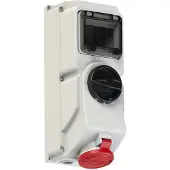 Pce 7815-6 Abschaltbare Wanddose abgesichert 16A 5p 6h IP44