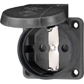 MENNEKES 11332 Anbaudose SCHUKO, 16A2p+E, 230V, IP54,SW